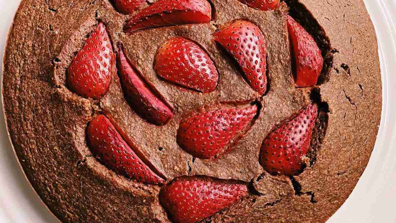 Recipe youwillfit - Strawberry and cocoa cake