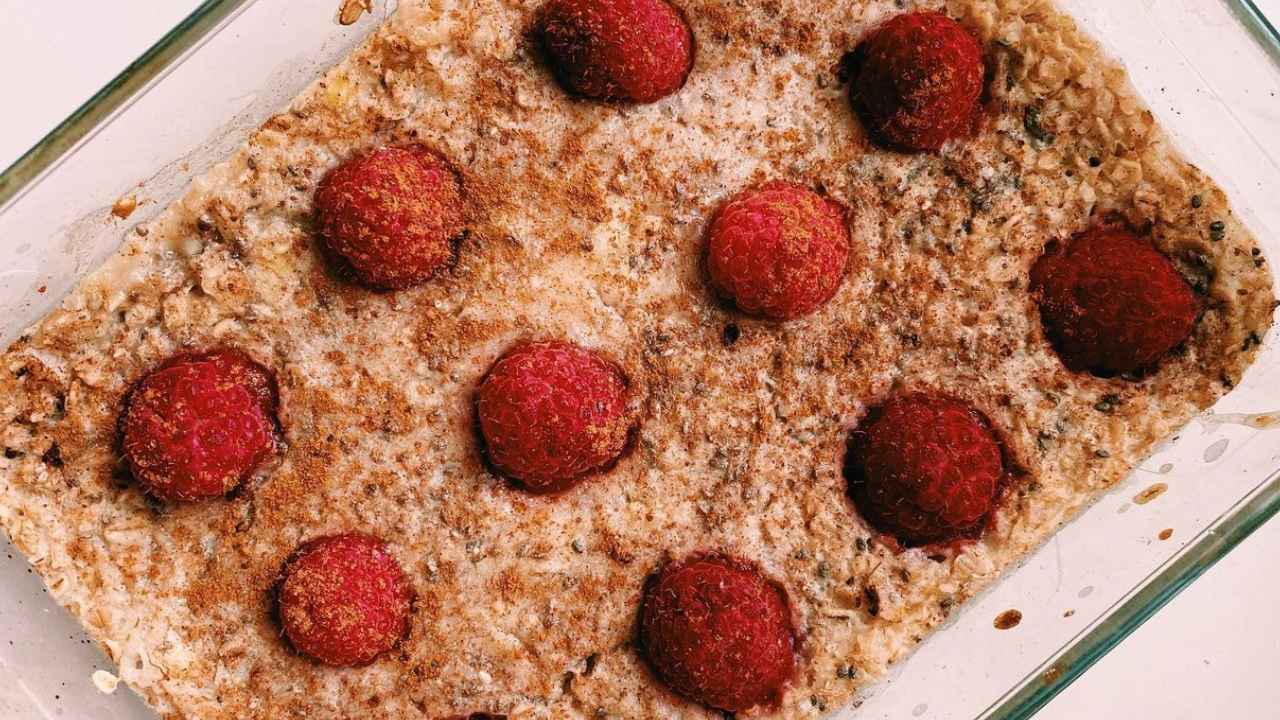 Recipe youwillfit - Baked Oats From Raspberries